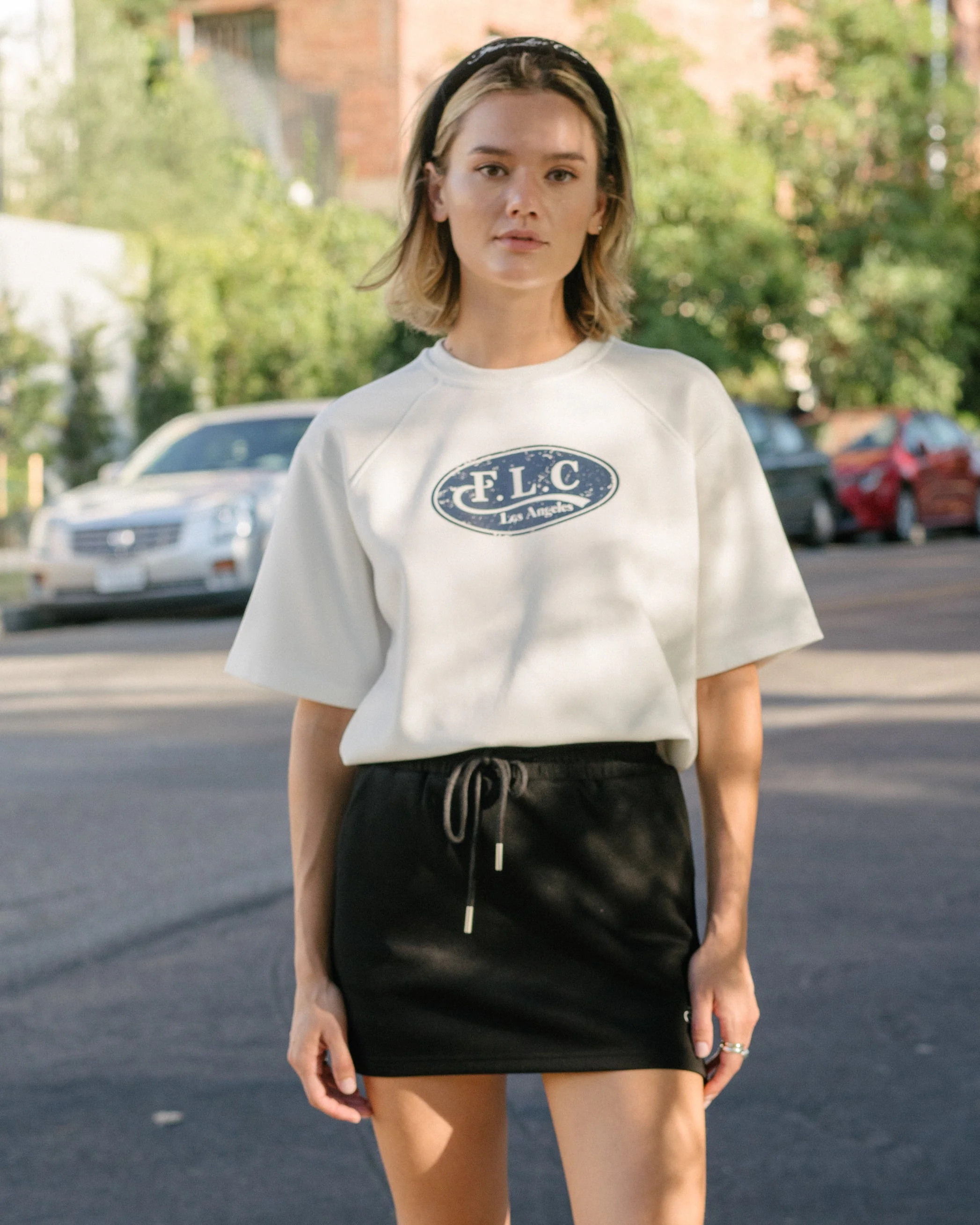 [FLC] LOGO HAIRBAND (Navy)