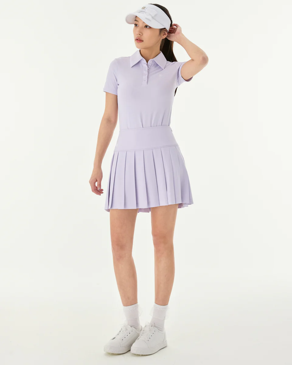 Fair Liar Silk Scarf Set T Shirt (Lavender)