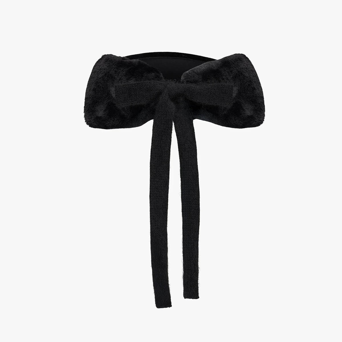 Velvet Earmuff Visor (Black)