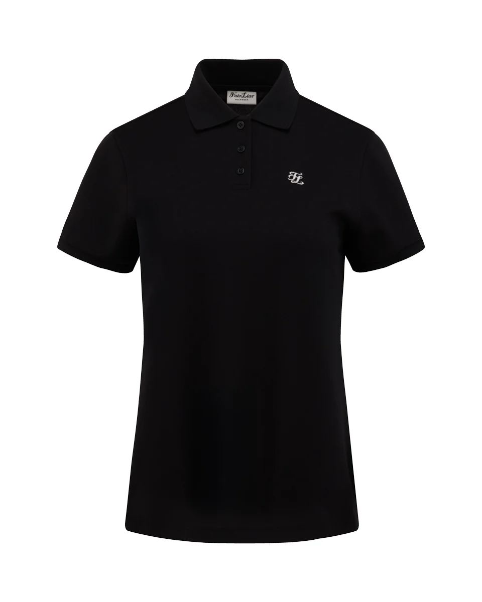 Fair Liar loose fit polo T Shirt (Black)
