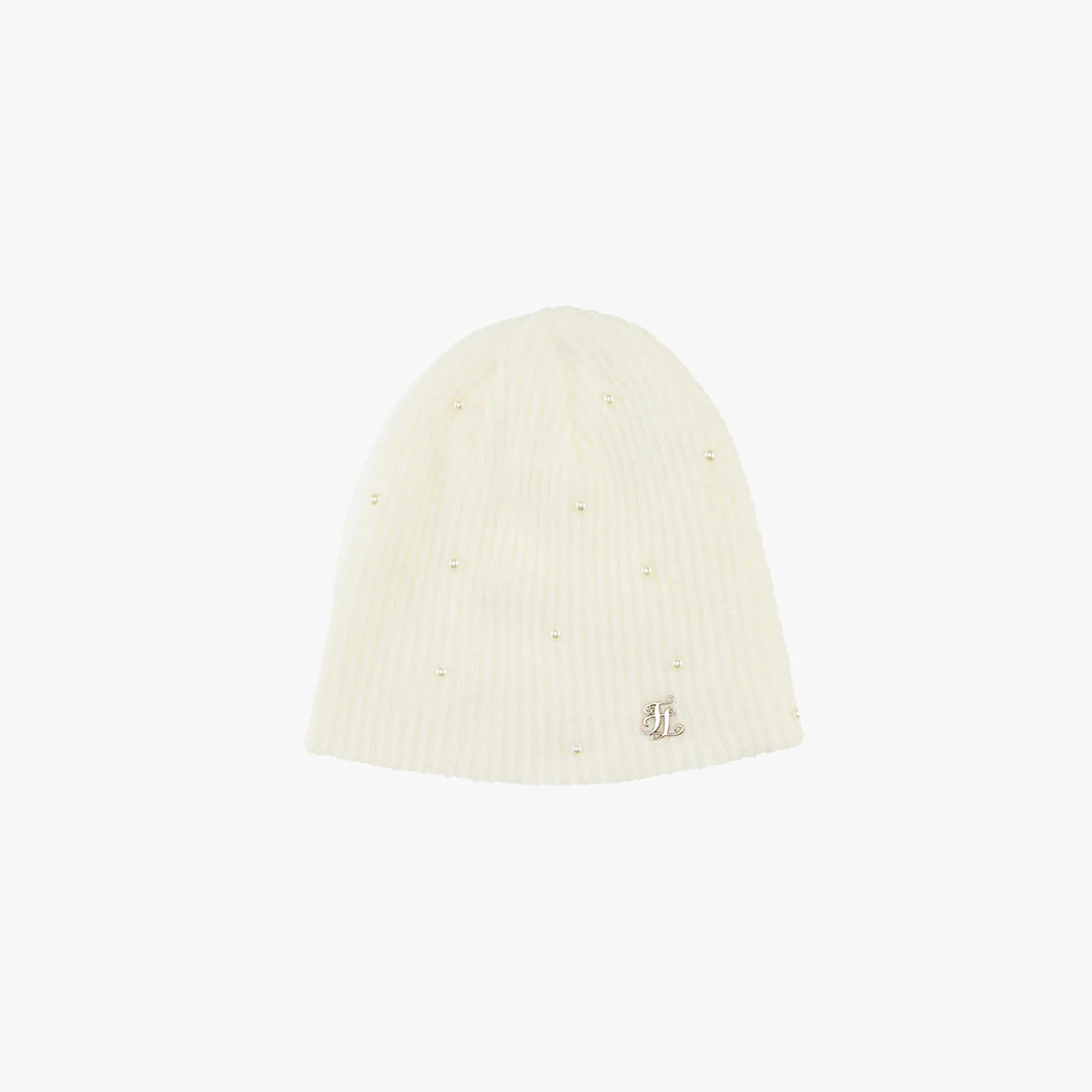 Pearl Knitted Beanie (Ivory)