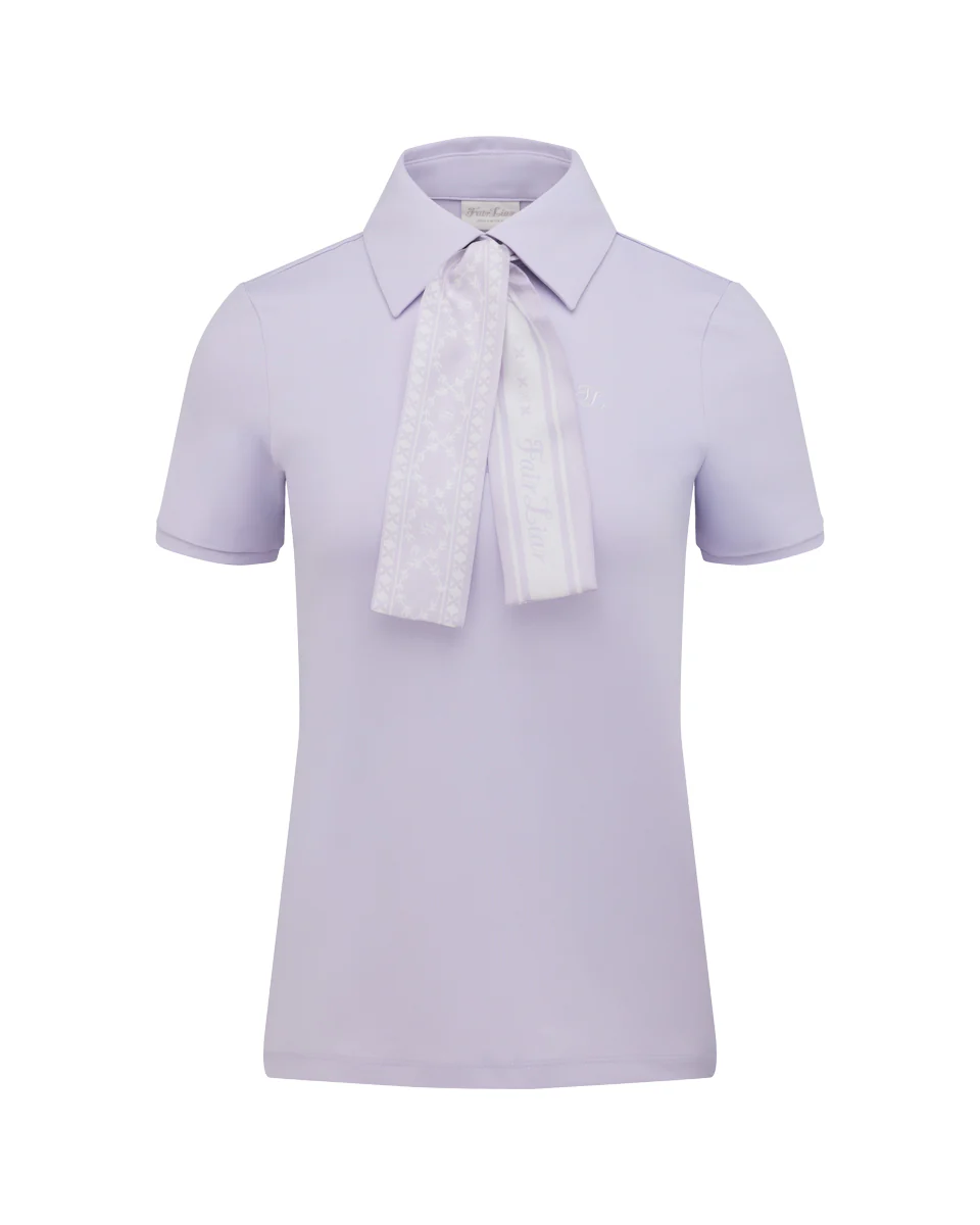 Fair Liar Silk Scarf Set T Shirt (Lavender)
