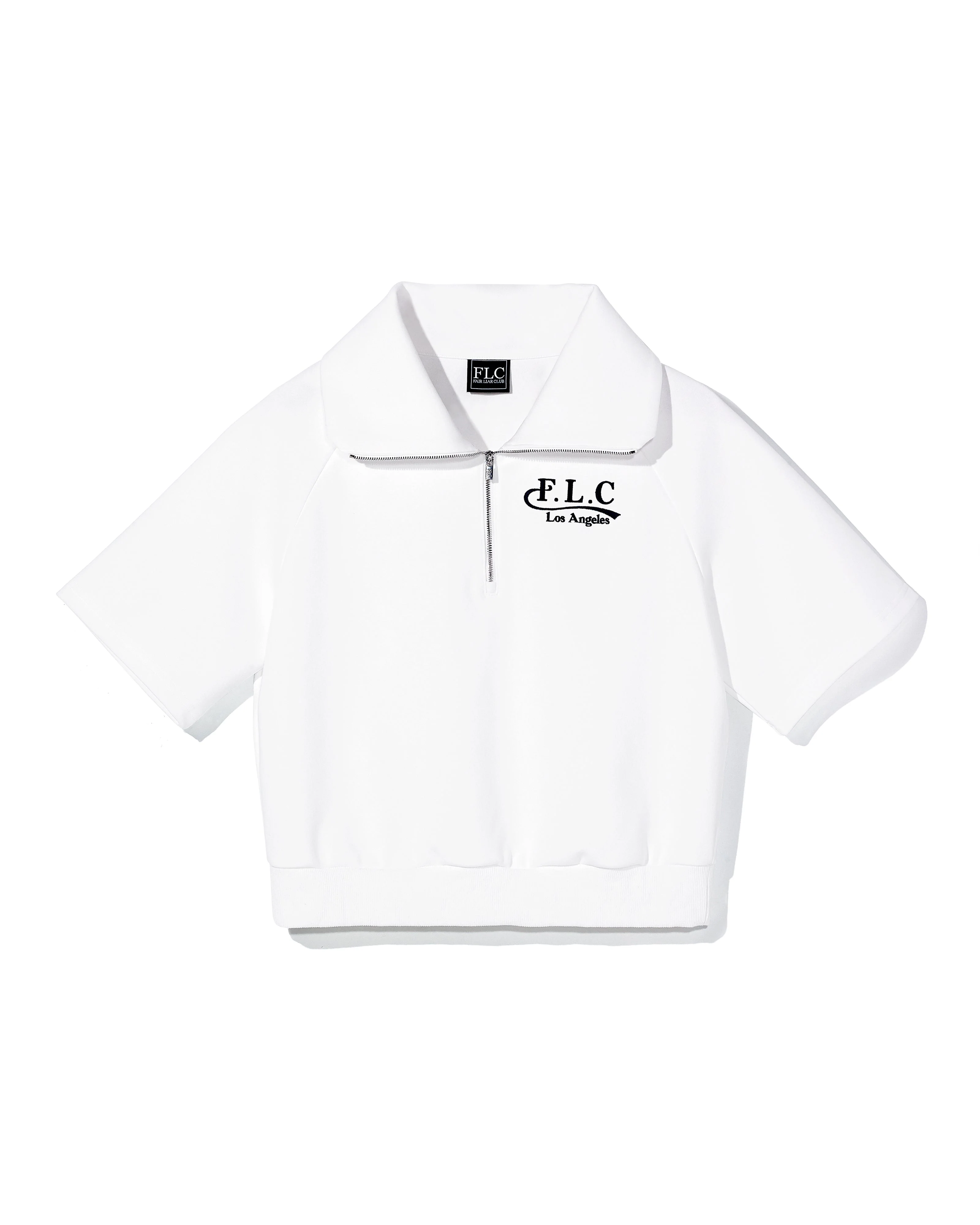 [FLC] FLC ESSENTIAL HALF ZIP PULLOVER (White)