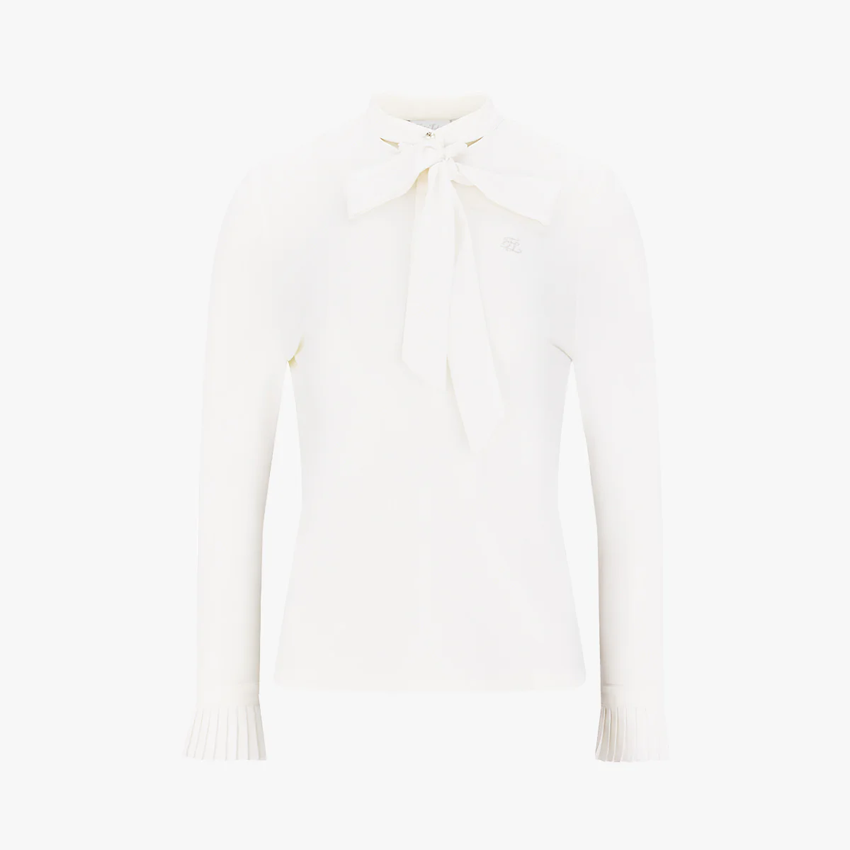 Tie Mockneck Tshirt (Ivory)