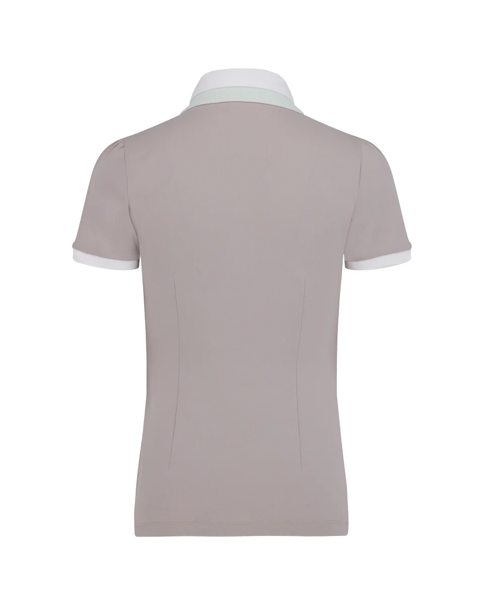 Double Color Collar T Shirt (Beige)