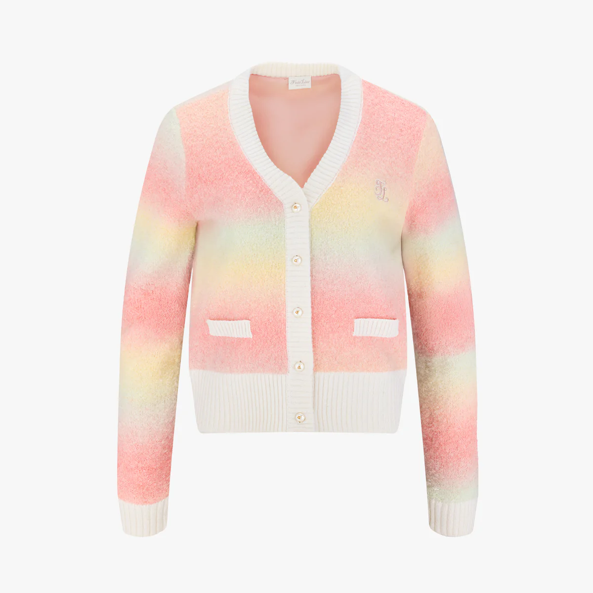 Gradient Windproof Cardigan (Pink)