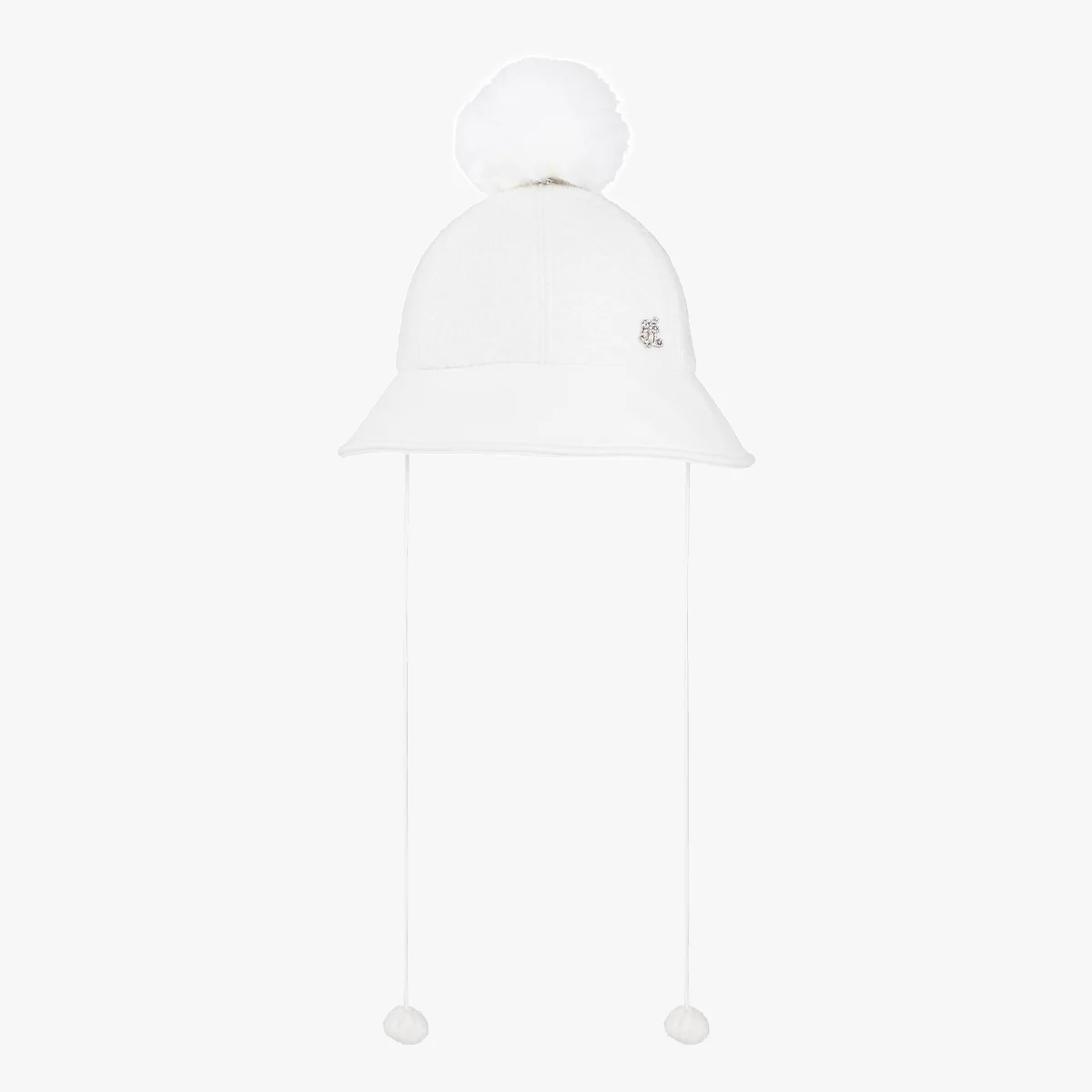 Back Ribbon Fur Hat (Ivory)