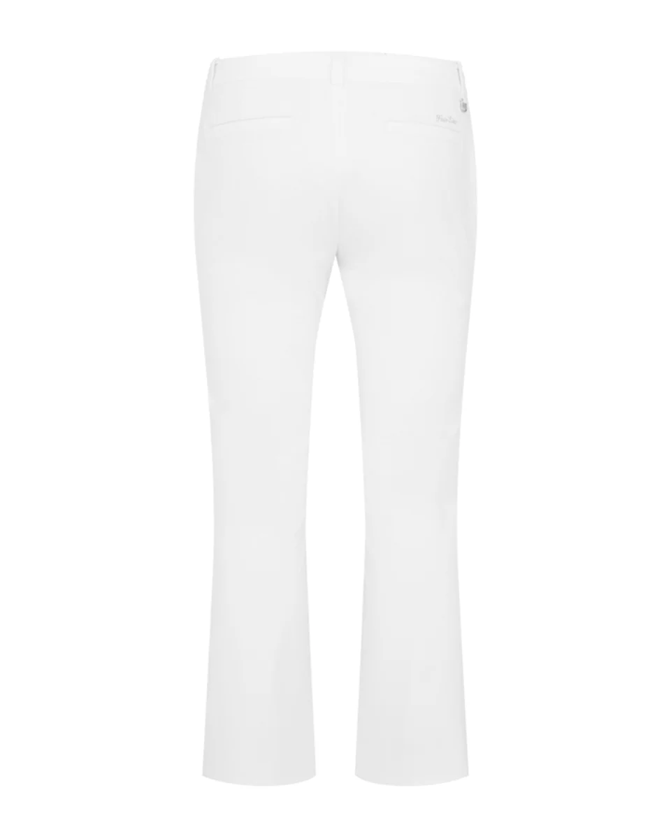 Ribbon Pocket Bootcut Pants (White)