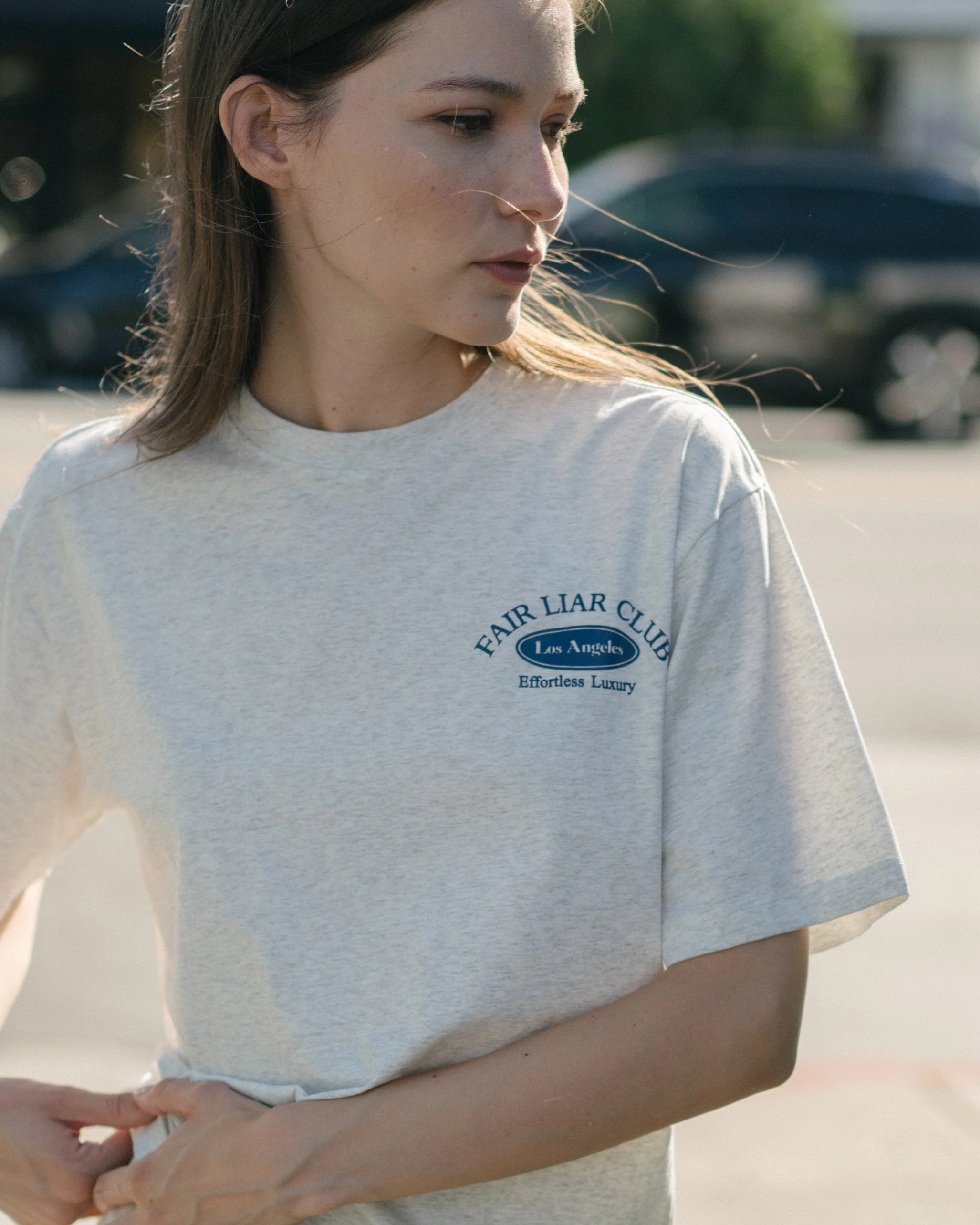 [FLC] LOS ANGELES T-SHIRT (Melange Grey)