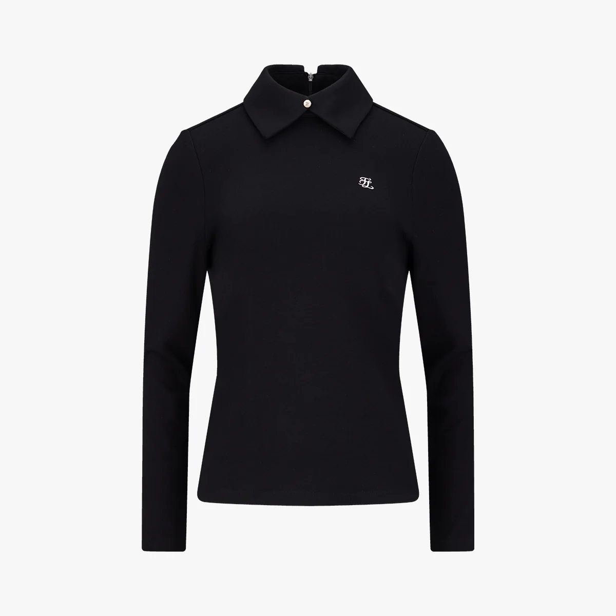 Double Frill Ribbon Knit (Black)