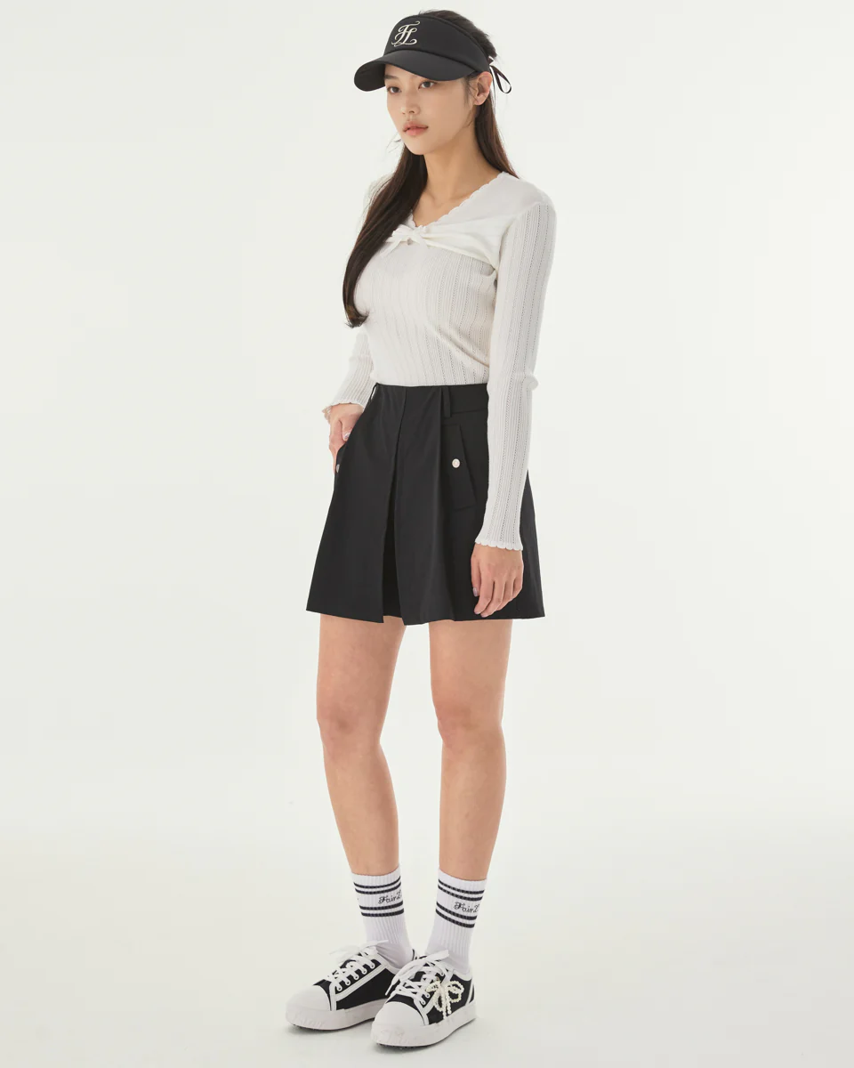 Hidden Culottes Short Pants (Black)