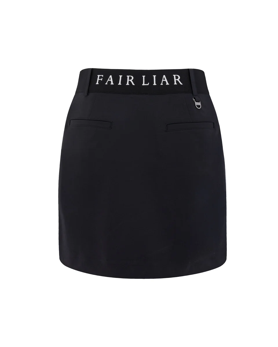 Back Band Hline Skirt (Black)