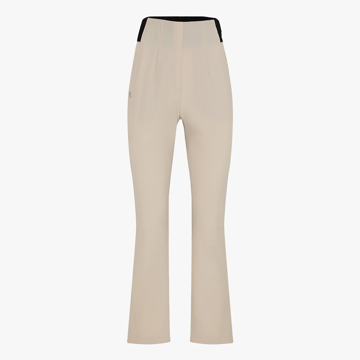 High-waisted Skinny Fit Pants (Beige)