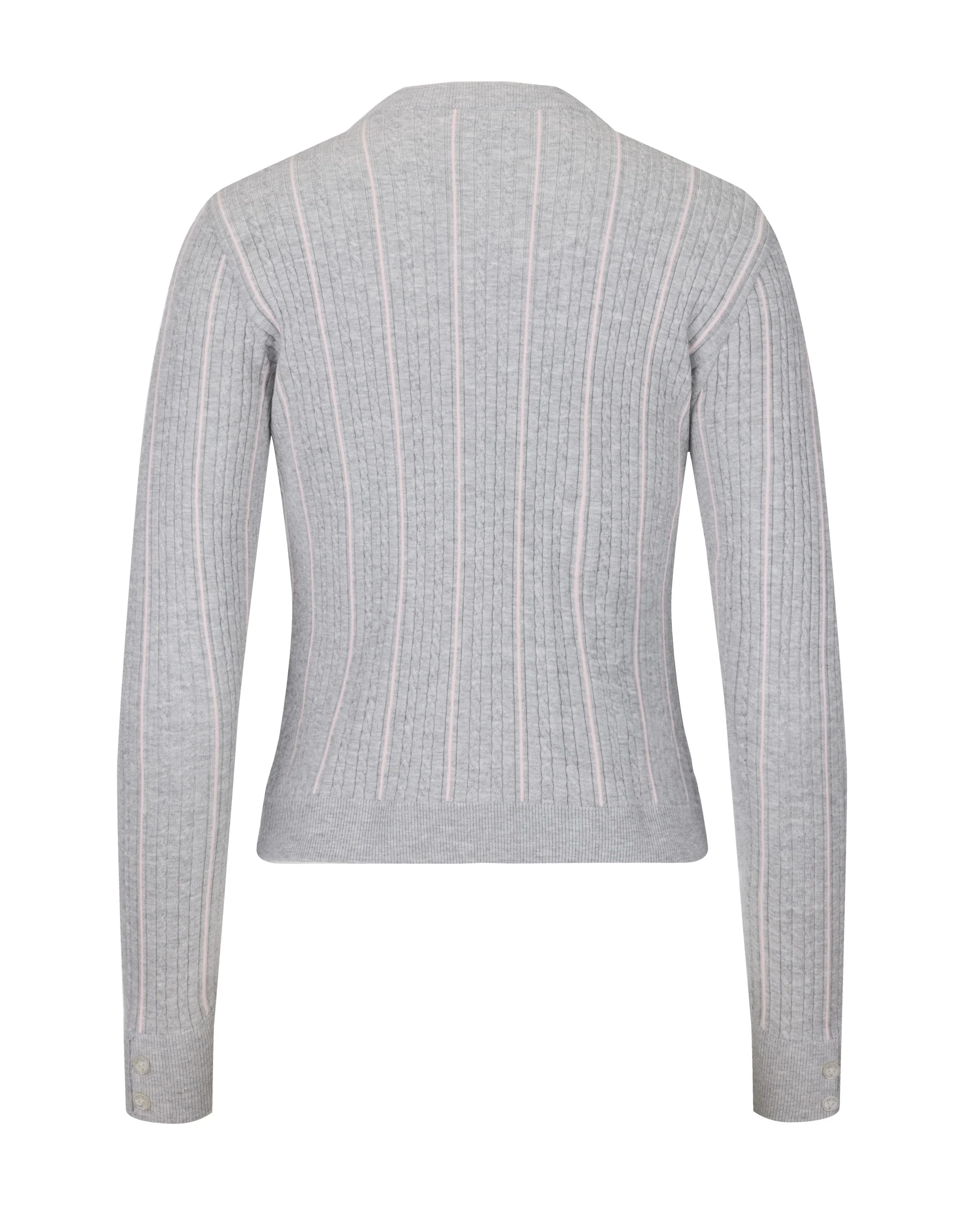 Fair Liar Multi Color Cable cardigan (Grey)