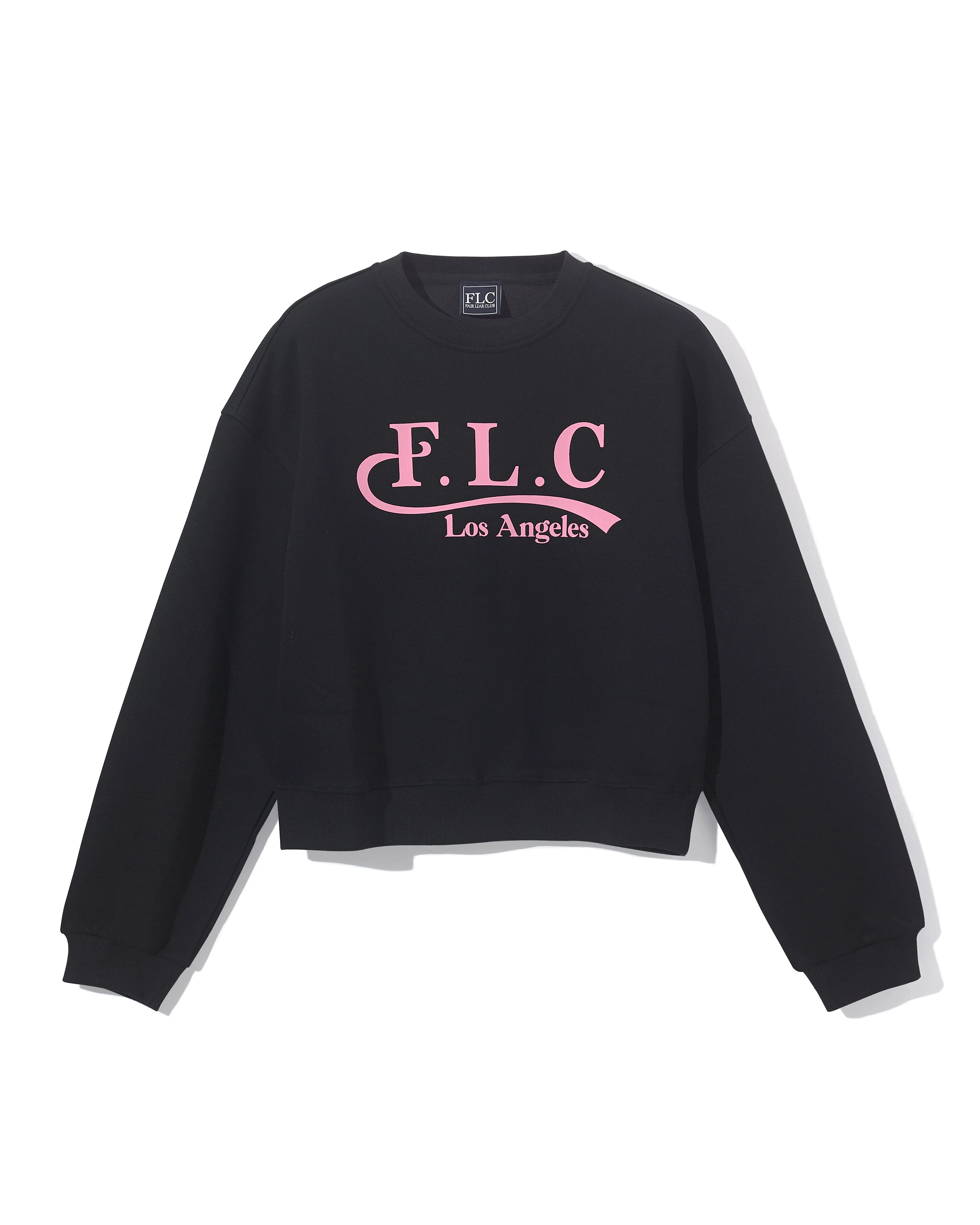 [FLC] FLC ESSENTIAL CROPPED SWEATSHRITS (Black)
