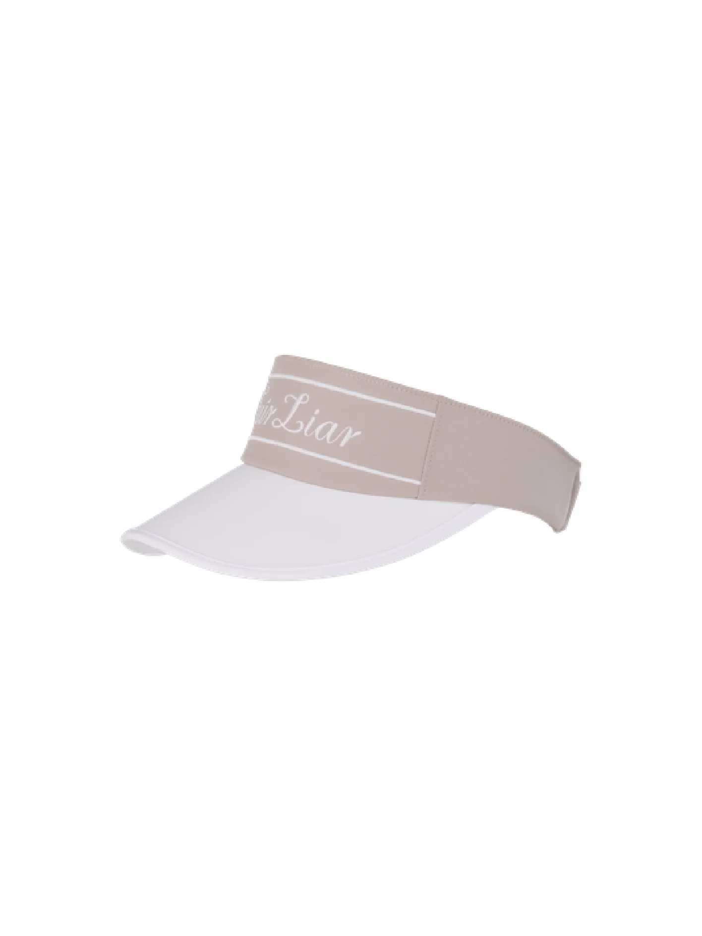 Logo Embroidered Visor (Beige)