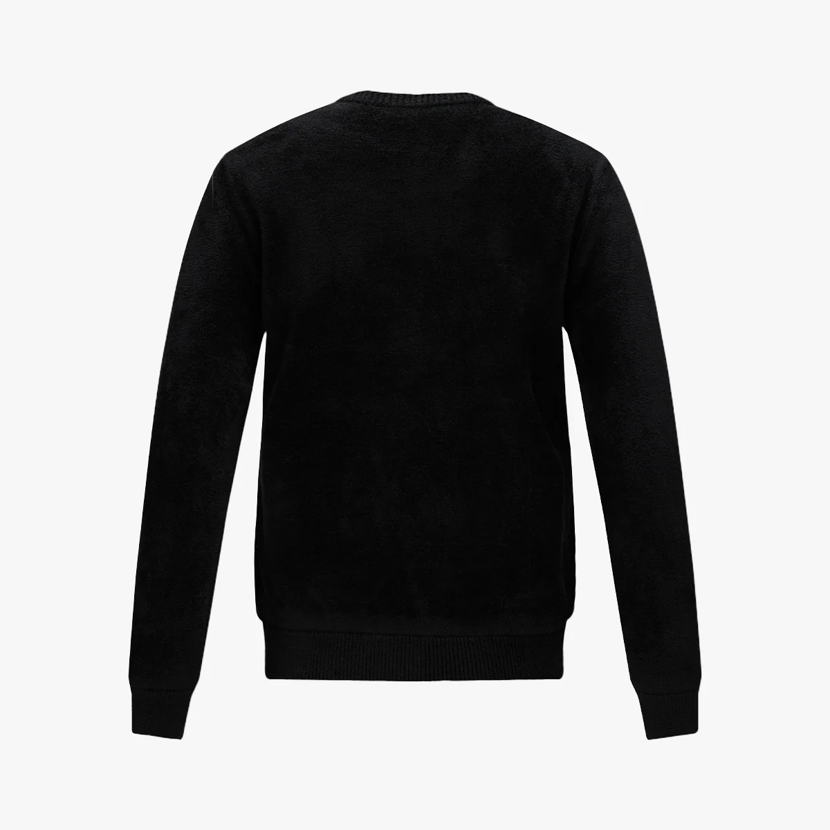 Fluffy Pearl Logo Windproof Knit (Black)
