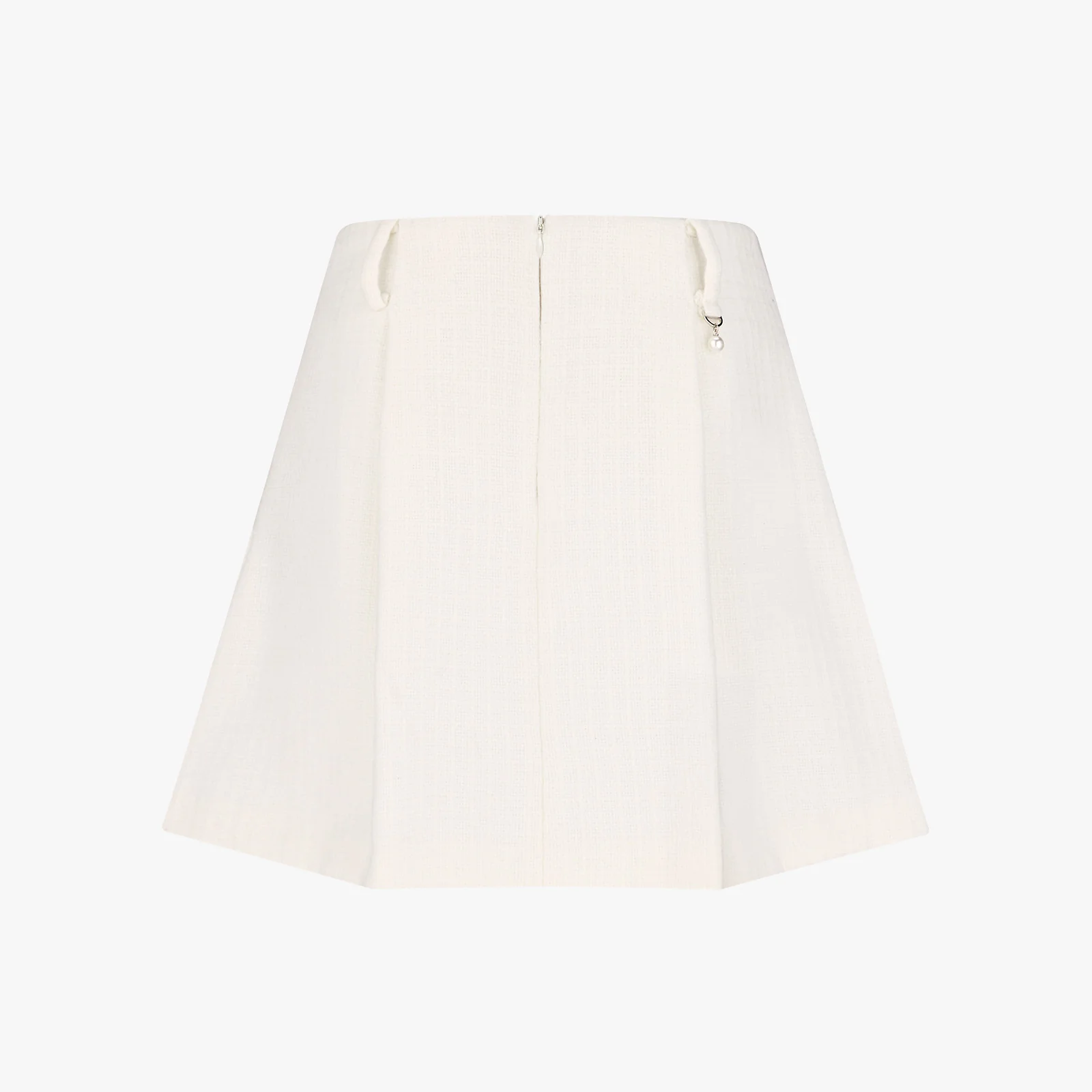 Tweed Balloon Skirt (Ivory)