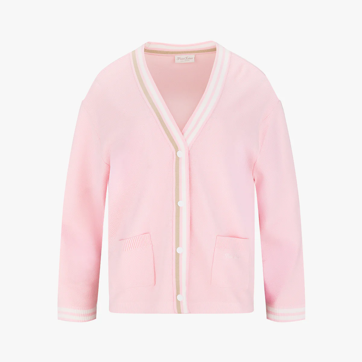 Loose Fit Pocket Cardigan (Pink)