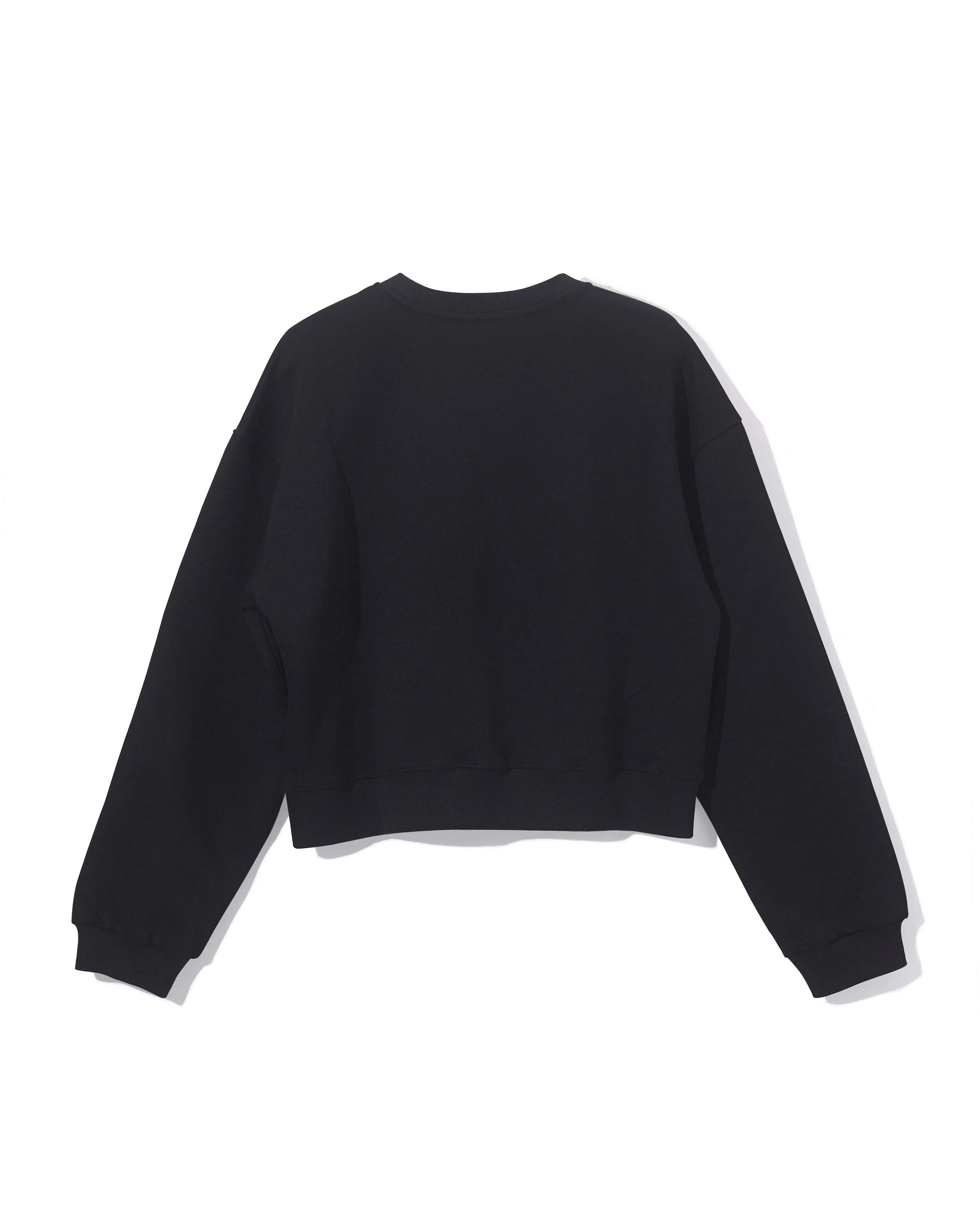 [FLC] FLC ESSENTIAL CROPPED SWEATSHRITS (Black)