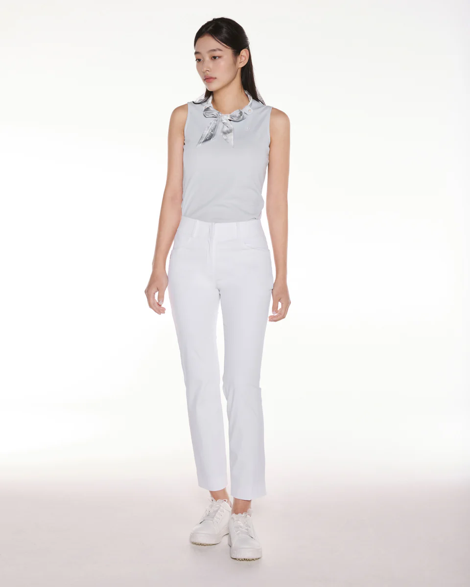 Botanical Scarf Set Sleeveless T Shirt (Blue)