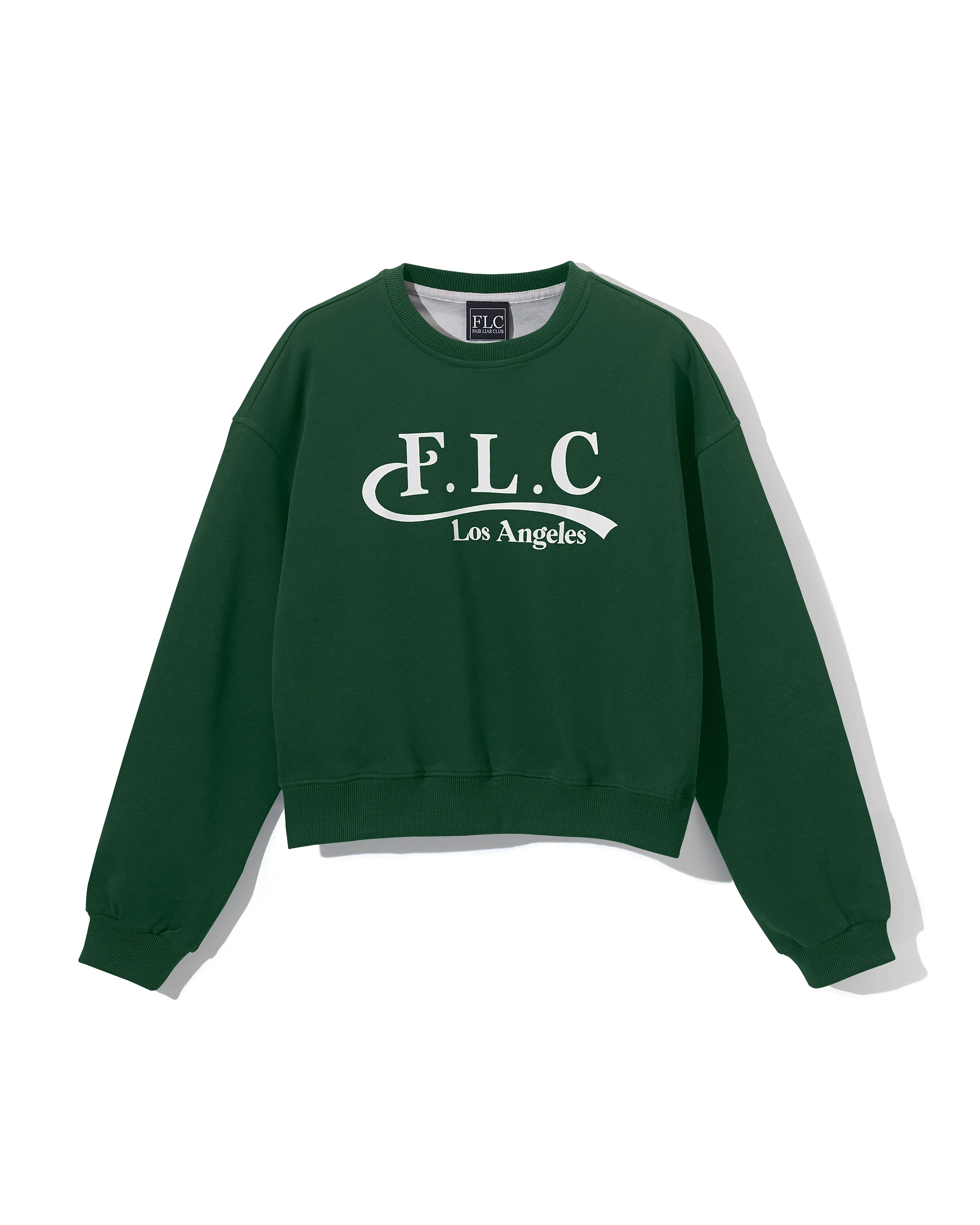 [FLC] FLC ESSENTIAL CROPPED SWEATSHRITS (Dark Green)