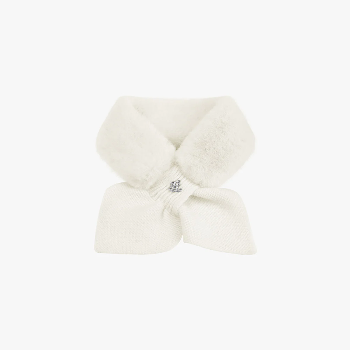 Logo Knit Muffler (Ivory)