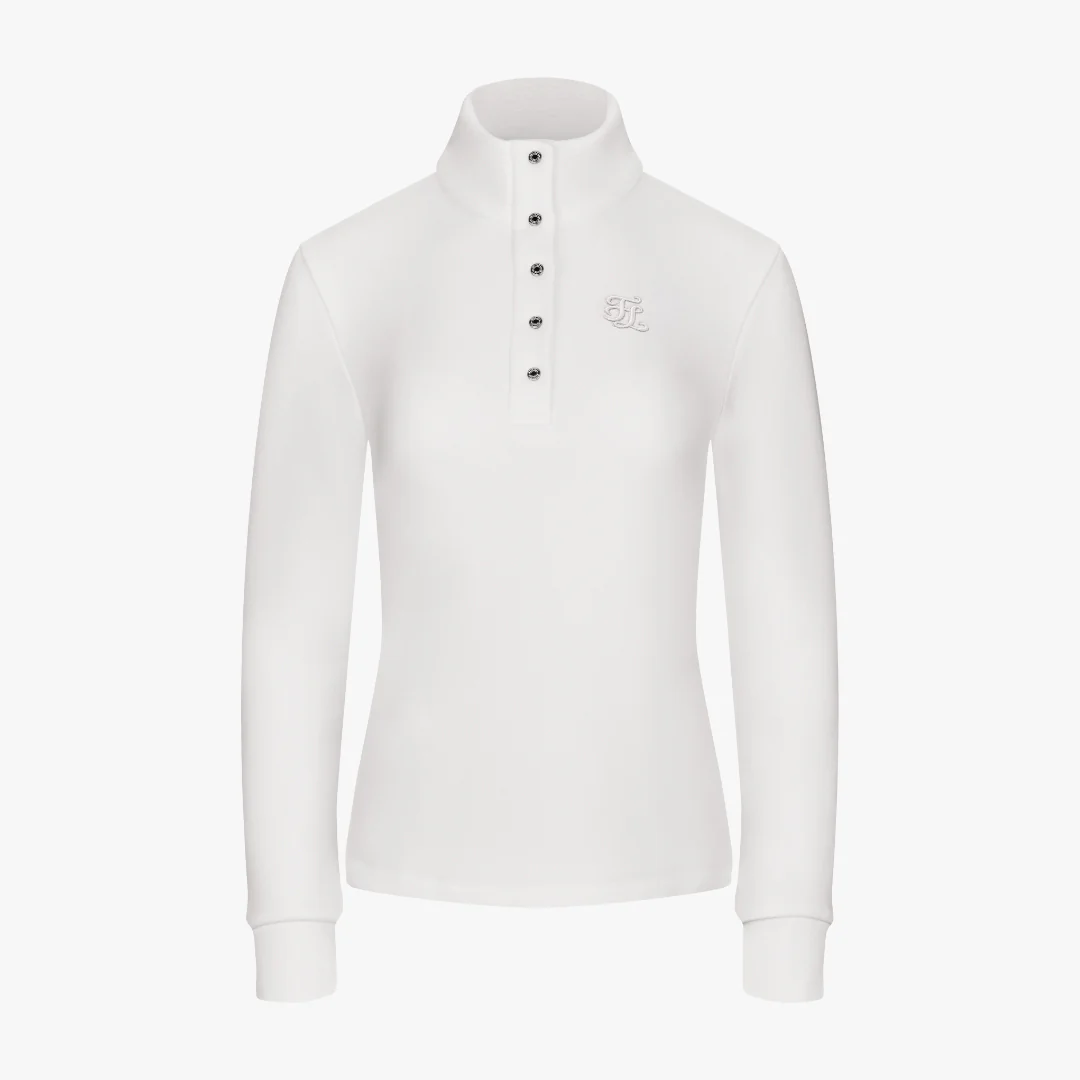 Turtle-neck Brushed Tshirt (Ivory)